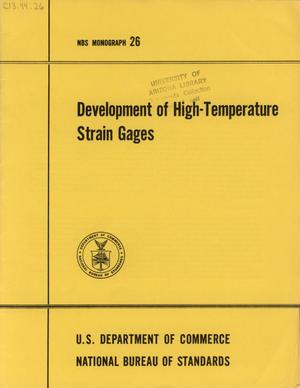 Development of High-Temperature Strain Gages
