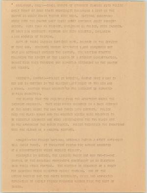 Primary view of object titled '[News Script: OSU campus riot]'.
