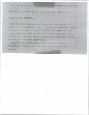 Primary view of object titled '[News Script: My Lai trial]'.