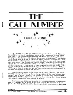 The Call Number, Volume 10, Number 8, May 1949