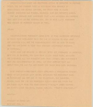 Primary view of object titled '[News Script: Saigon, Bangkok, and Los Angeles]'.