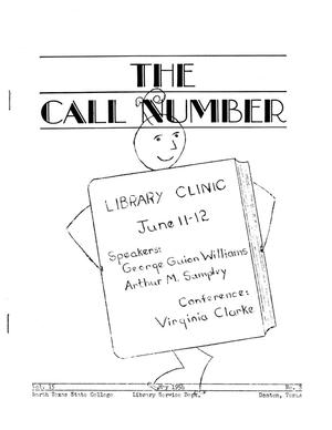 The Call Number, Volume 15, Number 8, May 1954
