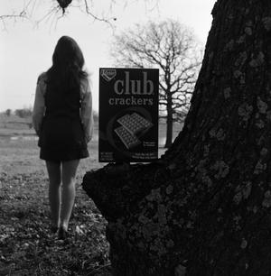 Primary view of object titled '[Club Crackers advertisement photo]'.