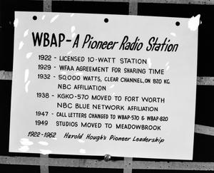 [WBAP-A pioneer radio station slide]