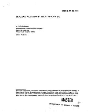 Benzene Monitor System report
