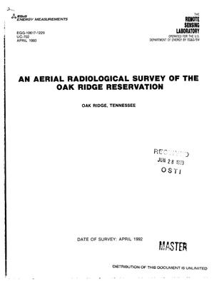 An aerial radiological survey of the Oak Ridge Reservation, Oak Ridge, Tennessee. Date of survey: April 1992