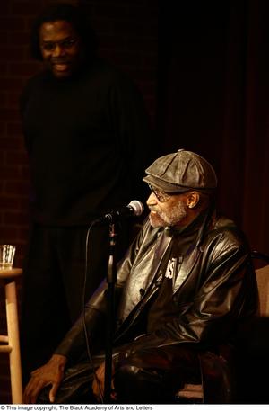 [Photograph of Melvin Van Peebles and an unidentified man]
