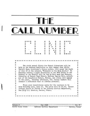 The Call Number, Volume 9, Number 8, May 1948