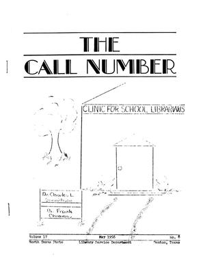 The Call Number, Volume 17, Number 8, May 1956