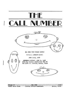 The Call Number, Volume 19, Number 8, May 1958