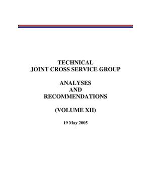 BRAC 2005 DoD Report Volume XII (TJCSG BRAC Final Report)