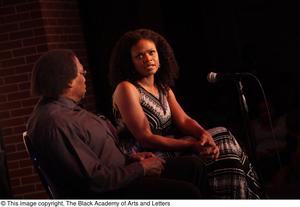 [Kimberly Elise looks up while talking to Curtis King]