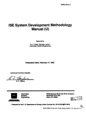 ISE System Development Methodology Manual