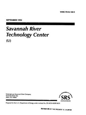 Savannah River Technology Center monthly report, September 1992