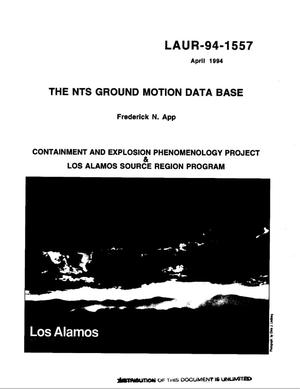 The NTS Ground Motion Data Base