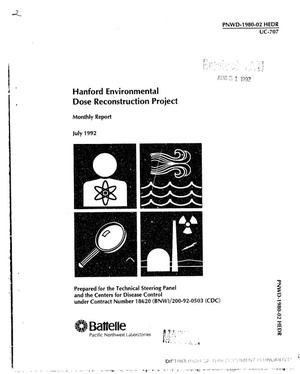 Hanford Environmental Dose Reconstruction Project. Monthly report