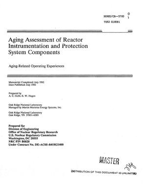 Aging assessment of reactor instrumentation and protection system components. Aging-related operating experiences