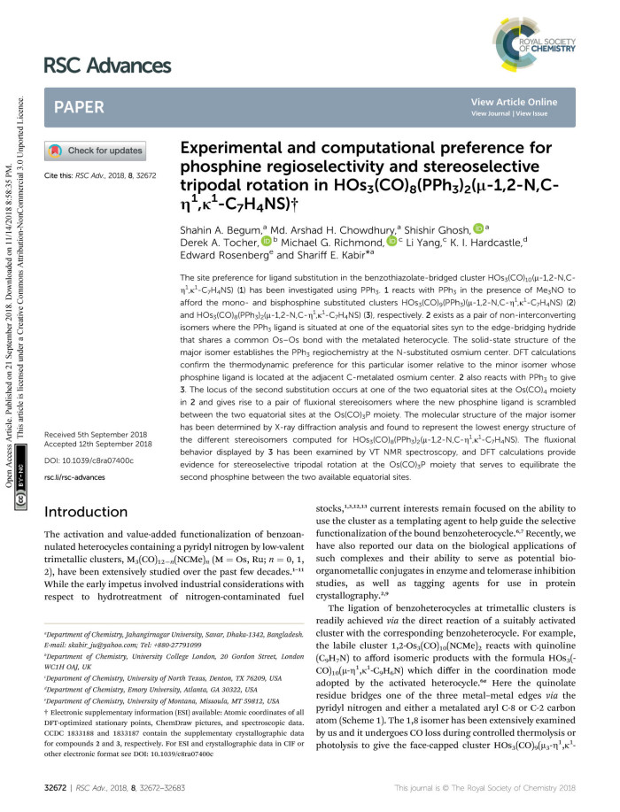 Experimental And Computational Preference For Phosphine Regioselectivity And Stereoselective Tripodal Rotation In Hos Co Pph M 1 2 N Ch ᴋ C H Ns Unt Digital Library
