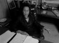 Photograph: [Photograph of Tiny Hawkins in her office]
