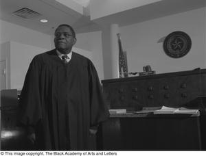 [Photograph of L. Clifford Davis standing in courtroom #2]