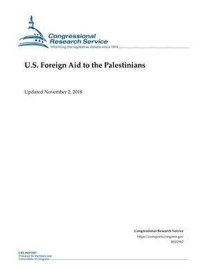 Primary view of object titled 'U.S. Foreign Aid to the Palestinians'.
