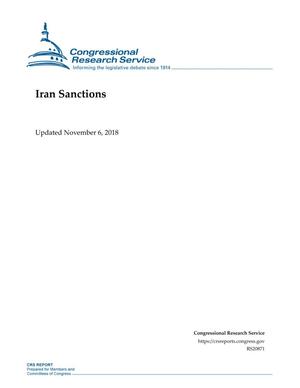 Primary view of object titled 'Iran Sanctions'.