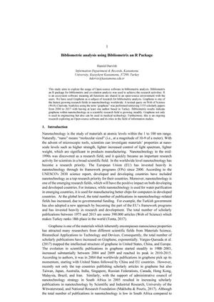 Bibliometric analysis using Bibliometrix an R Package