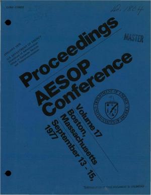 Proceedings AESOP Conference Volume 17