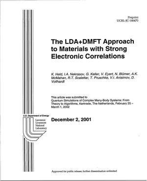 LDA+DMFT Approach to Materials with Strong Electronic Correlations
