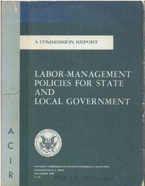 Labor-management policies for State and local government