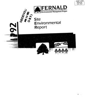 1992 Fernald Site Environmental Report