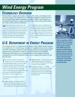 Wind Energy Program Technology Overview