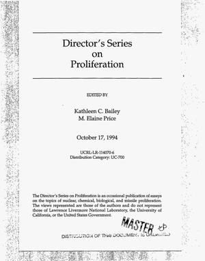 Director`s series on proliferation