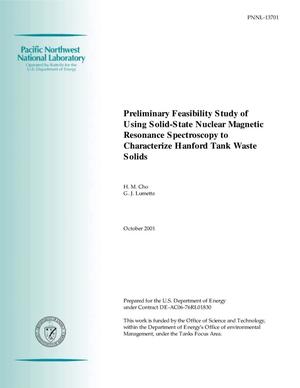 Preliminary Feasibility Study of Using Solid-State Nuclear Magnetic Resonance Spectroscopy to Characterize Hanford Tank Waste Solids