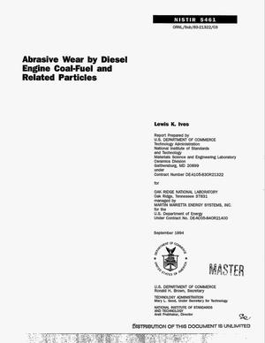 Abrasive wear by diesel engine coal-fuel and related particles