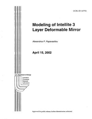Modeling of Intellite 3 Layer Deformable Mirror