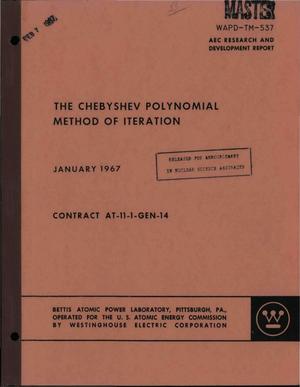 The Chebyshev Polynomial Method of Iteration