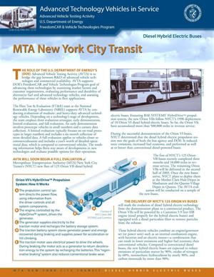 MTA New York City Transit: Diesel Hybrid Electric Buses