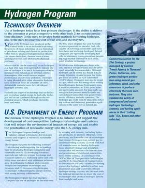 Hydrogen Program Technology Overview