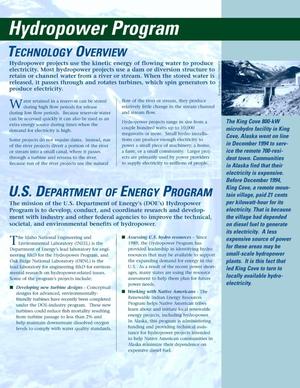 Hydropower Program Technology Overview