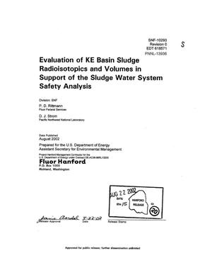 Evaluation of KE Basin Sludge Radioisotopics and Volumes in Support of the Sludge Water System Safety Analysis