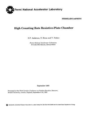 High counting rate resistive-plate chamber