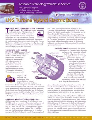 Tempe Transportation Division: LNG Turbine Hybrid Electric Buses
