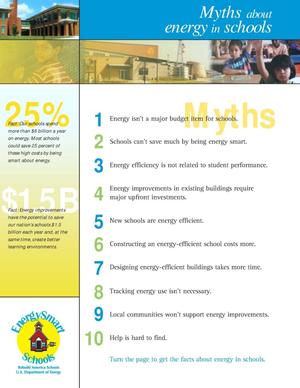 Myths About Energy in Schools. EnergySmart Schools (Brochure)