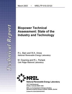 Biopower Technical Assessment: State of the Industry and the Technology