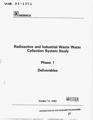 Radioactive and industrial waste water collection system study, Phase I