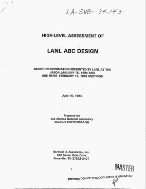 High-level assessment of LANL ABC Design