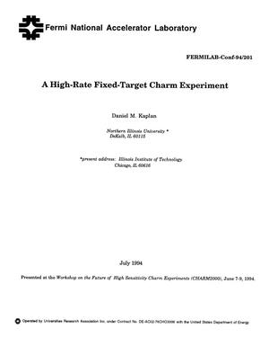 A high-rate fixed-target charm experiment