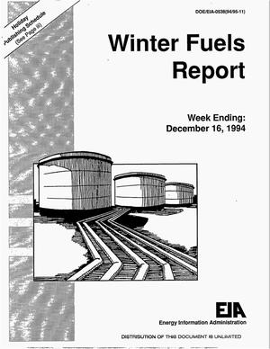 Primary view of object titled 'Winter Fuels Report: Week Ending December 16, 1994'.