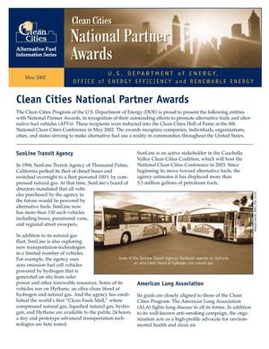 Clean Cities National Partner Awards
